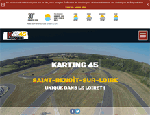 Tablet Screenshot of karting45.com